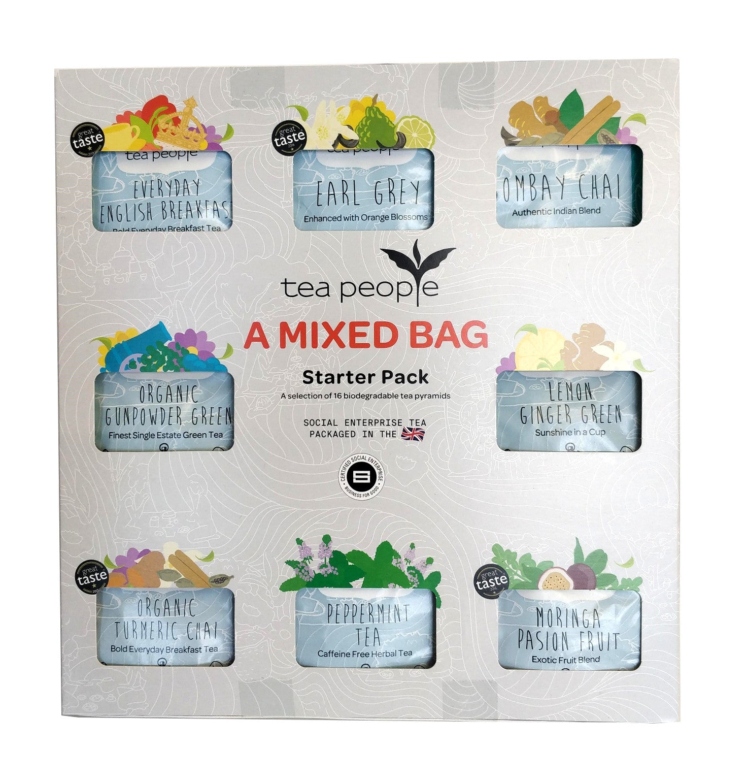 A Mixed Bag - Starter Pack of 16 Tea Envelopes